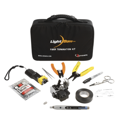 kit de herramienta "lightbow" para terminación de conectores de fibra óptica pre pulidos lc/sc, monomodo o multimodo kit de herramienta "lightbow" para terminación de conectores de fibra óptica pre pulidos lc/sc, monomodo o multimodo