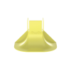 accesorio de control de radio de curvatura, para bajadas de cable con canaletas fiberrunner 2x2, color amarillo