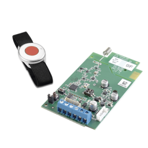 kit de transceptor inalámbrico 916mhz. 2 vías y botón de pánico compatible con panel crow