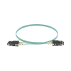 jumper de fibra optica multimodo 50/125 om3, sc sc duplex, ofnr (riser), color aqua, 3 metros