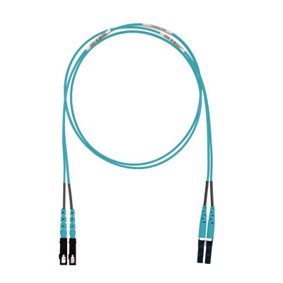 jumper de fibra optica multimodo 50/125 om3, lc sc duplex, lszh (cero halógenos), color aqua, 2 metros jumper de fibra optica multimodo 50/125 om3, lc sc duplex, lszh (cero halógenos), color aqua, 2 metros