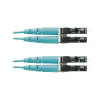 jumper de fibra optica multimodo 50/125 om3, lc lc duplex, ofnr (riser), color aqua, 3 metros