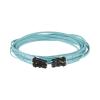 jumper de fibra optica multimodo 50/125 om3, lc lc duplex, ofnr (riser), color aqua, 3 metros