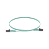 jumper de fibra optica multimodo 50/125 om3, lc lc duplex, ofnr (riser), color aqua, 5 metros