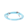jumper de fibra optica multimodo 50/125 om3, lc lc duplex, ofnr (riser), color aqua, 5 metros