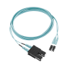 jumper de fibra optica multimodo 50/125 om3, lc sc duplex, ofnr (riser), color aqua, 2 metros