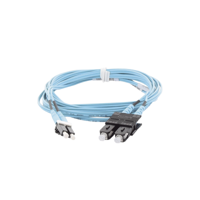 jumper de fibra optica multimodo 50/125 om3, lc sc duplex, ofnr (riser), color aqua, 10 metros jumper de fibra optica multimodo 50/125 om3, lc sc duplex, ofnr (riser), color aqua, 10 metros
