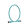 jumper de fibra optica multimodo 50/125 om4, lc lc duplex, lszh, color aqua, 2 metros