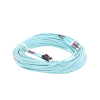 jumper de fibra optica multimodo 50/125 om4, lc lc duplex, ofnr (riser), color aqua, 20 metros