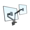 montaje de escritorio articulado para 2 monitores de 22" 32" / soporta hasta 15 kg x brazo / vesa 75 x 75 / 100 x 100 / acero / giro: 360°