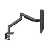 montaje de escritorio articulado para monitores de 22 40" / soporta hasta 15 kg / vesa 75 x 75 / 100 x 100 / acero / giro: 360°