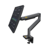 montaje de escritorio articulado para monitores de 22 40" / soporta hasta 15 kg / vesa 75 x 75 / 100 x 100 / acero / giro: 360°