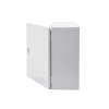 gabinete de acero, nema 4 ip 66 de 40 x 40 x 20 cm con platina y certificado ul.