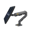 montaje de escritorio articulado para monitores de 27 45" / soporta hasta 15 kg / vesa 75 x 75 / 100 x 100 / acero / giro: 360°