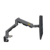 montaje de escritorio articulado para monitores de 27 45" / soporta hasta 15 kg / vesa 75 x 75 / 100 x 100 / acero / giro: 360°