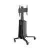montaje de piso movil para pantallas 55 80in ajustable motorizado