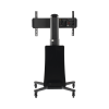 montaje de piso movil para pantallas 55 80in ajustable motorizado