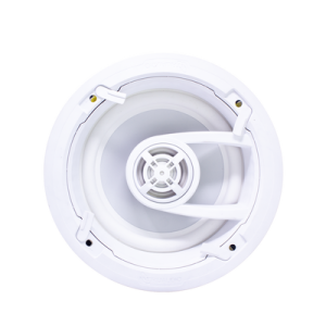 ghost series, altavoz de 3 vías de plafón 9in, diseño trugrip sin herramientas, woofer de polipropileno blanco, 150w 8ohms