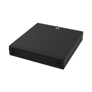 gabinete metálico de seguridad para dvr/nvr, ancho 396 mm x 78 mm de alto x