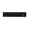 gabinete metálico de seguridad para dvr/nvr. tamaño max. de dvr/nvr: 445 x 88 x 400 mm (an. x al. x prof.)