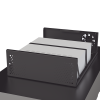 gabinete metálico para dvr/nvr con chapa y llave.