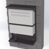 gabinete metálico para dvr/nvr con chapa y llave.