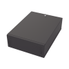 gabinete metálico para dvr/nvr con chapa y llave.