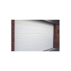 puerta de garage de alta calidad / linea central / color blanco 16x8 pies, aislada, estilo americana.