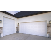 puerta de garage de alta calidad, color blanco 9x8 pies, aislada, estilo americana , cuadro corto.