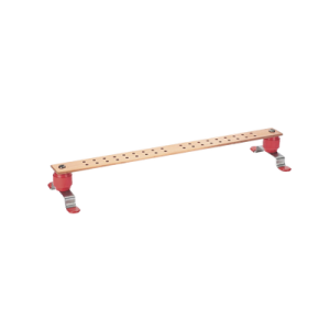 barra de conexión a tierra structuredground™ para telecomunicaciones y centro de datos, de 1/4" grosor x 2" ancho x 24" largo.