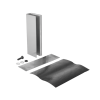 montaje "u" para puertas de vidrio/ 3/4" de grosor/ para chapas magnéticas de 1200 lbs./ ajuste por opresores