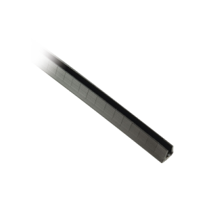 cubre filos ranurado con adhesivo, para bordes de 2.5 a 3.7mm, de 30.5m de largo, color negro