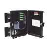cierre de empalme para 24 fusiones de fibra óptica, interior/exterior, con 16 acopladores sc/apc y splitter 1x16 sc/apc incluido, ip65