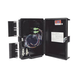 cierre de empalme para 24 fusiones de fibra óptica, interior/exterior, con 8 acopladores sc/apc y splitter 1x8 sc/apc incluido, ip65