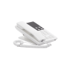 teléfono ip hotelero wi fi, 2 líneas sip con 2 cuentas, codec opus, ipv4/ipv6, color blanco, con gestión en la nube gdms