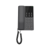 teléfono ip hotelero, 2 líneas sip con 2 cuentas, codec opus, ipv4/ipv6, color negro, con gestión en la nube gdms