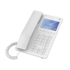 teléfono ip hotelero con pantalla lcd a color, 2 líneas sip con 2 cuentas, codec opus, ipv4/ipv6, color blanco, con gestión en la nube gdms