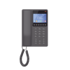teléfono ip wifi hotelero con pantalla lcd a color, 2 líneas sip con 2 cuentas, codec opus, ipv4/ipv6, color negro, con gestión en la nube gdms