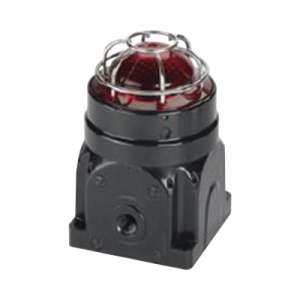 luz led de la serie global, para ubicaciónes peligrosas, ul y cul cid2, 120 240 vca, montaje en superficie ex d, rojo