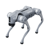 perro robot biónico para inspección / inteligencia artificial / reconocimiento de humanos / incluye 1 control remoto / tareas programadas / cámara integrada