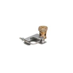 abrazadera para tierra física en base de piso falso, para cables de 6 a 1/0 awg. para pedestales circulares de 3/4" y 7/8".