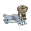 abrazadera para tierra física en base de piso falso, para cables de 6 a 1/0 awg. para pedestales cuadrados de 7/8" y circulares de 1" a 1 1/8"