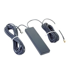 antena plana multibanda para banda cellular y gps, conector fme hembra para celular y sma macho para gps.