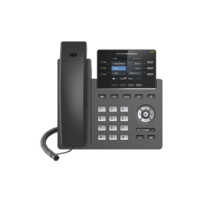teléfono ip grado operador, 3 líneas sip con 6 cuentas, puertos gigabit,poe, pantalla a color 2.4", codec opus, ipv4/ipv6 con gestión en la nube gdms