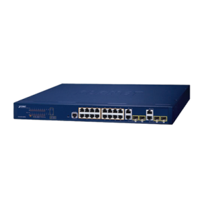 switch administrable poe capa 2 de 16 puertos 10/100/1000 mbps 802.3af/at, 4 puertos sfp gigabit, hasta 240 w