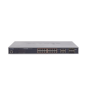 switch administrable l2, 16 puertos 10/100/1000t ultra poe + 4 puertos gigabit combo tp/sfp