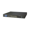 switch administrable capa 3, 16 puertos gigabit con poe 802.3bt, 2 puertos 10 g sfp+, pantalla táctil (400 w)