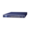 switch administrable capa 3, 24 puertos gigabit 802.3bt, hasta 600 w, 4 puertos 10 g sfp+, con pantalla táctil para configuración básica