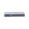 switch administrable de escritorio de 8 puertos gigabit/ 2 puertos sfp / 20 gbps switching / poe in 802.3af/at / dual power dc + poe / vlan q in q / ipv6/ipv4/ administración remota con cloudnms