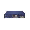 switch poe no administrable de escritorio, 2 puertos gigabit 802.3bt, 4 puertos gigabit 802.3at, 2 puertos 10/100/1000, 2 puertos sfp gigabit.